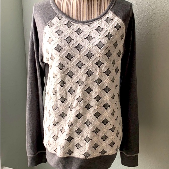 fab'rik Tops - Lace Front shirt/Sweatshirt